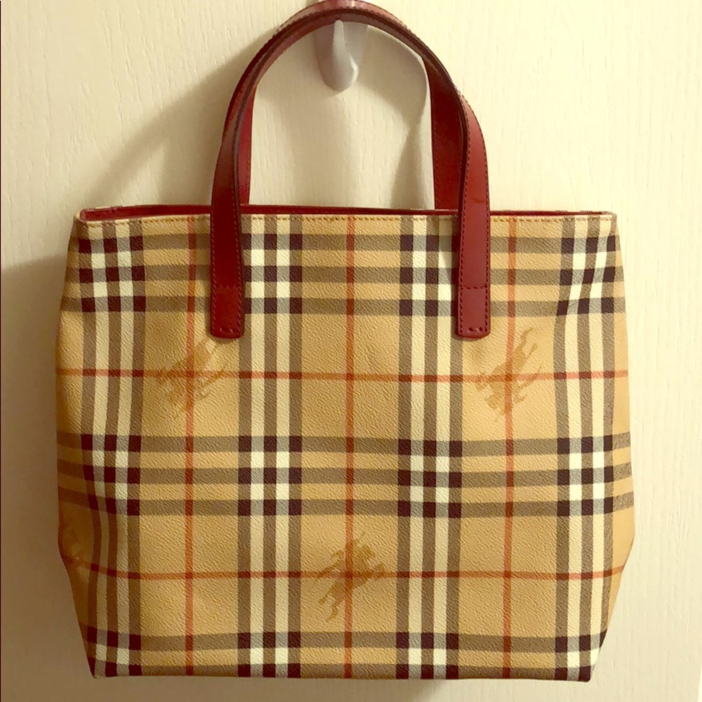 Burberry check tote